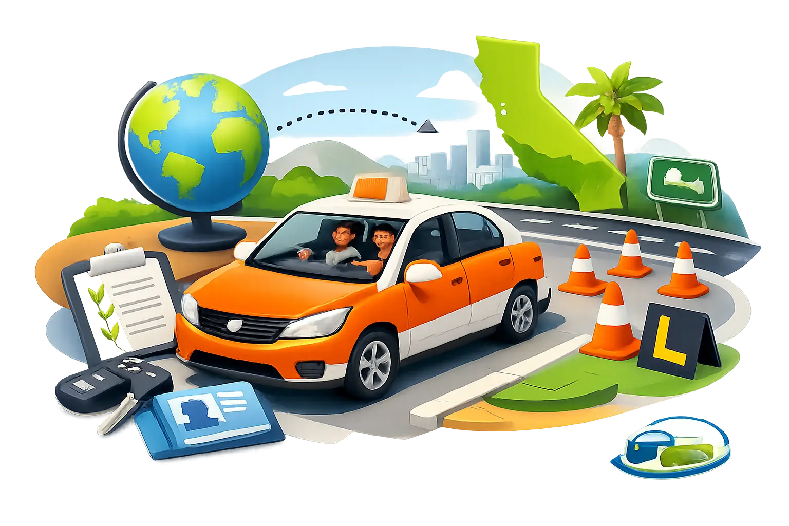Driving Lessons for Foreign Drivers in CA