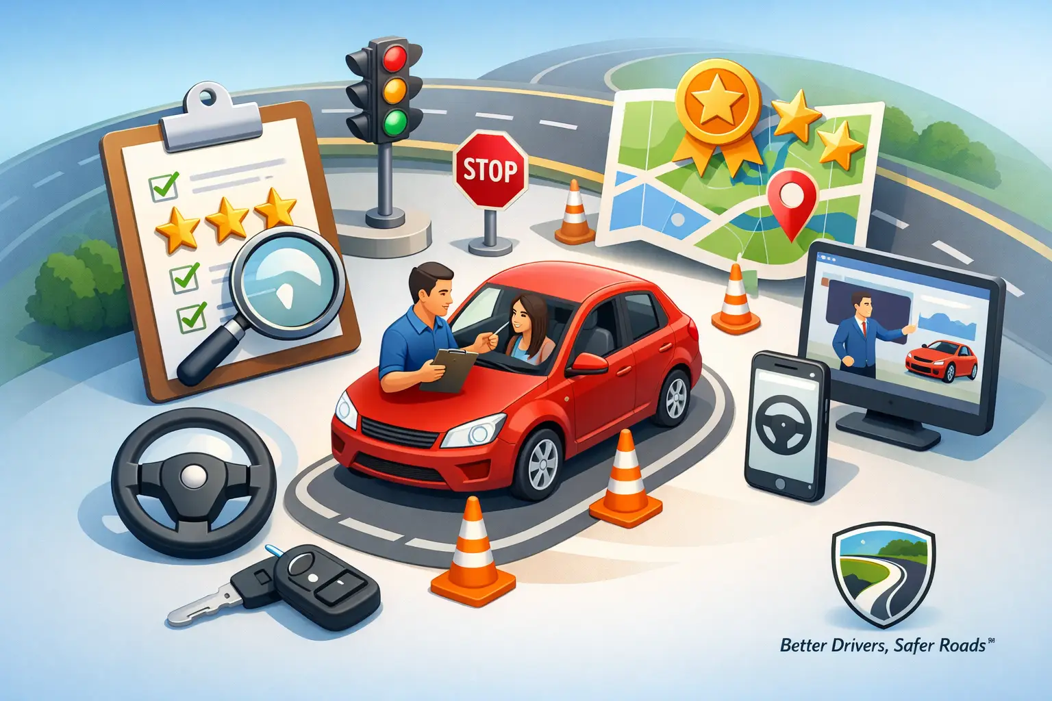How to Choose Top Rated Behind the Wheel Driving Lessons